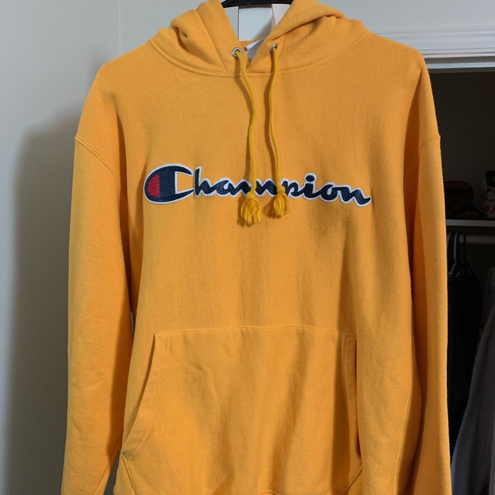 Yellow Champion Hoodie